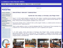 Tablet Screenshot of gimnazija.bdcentral.net
